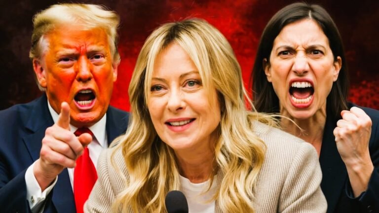 “सियासी जंग किनारे, देश का सम्मान पहले: ट्रंप की बदजुबानी पर मेलोनी के समर्थन में उतरीं विपक्षी नेता एली श्लेन।”